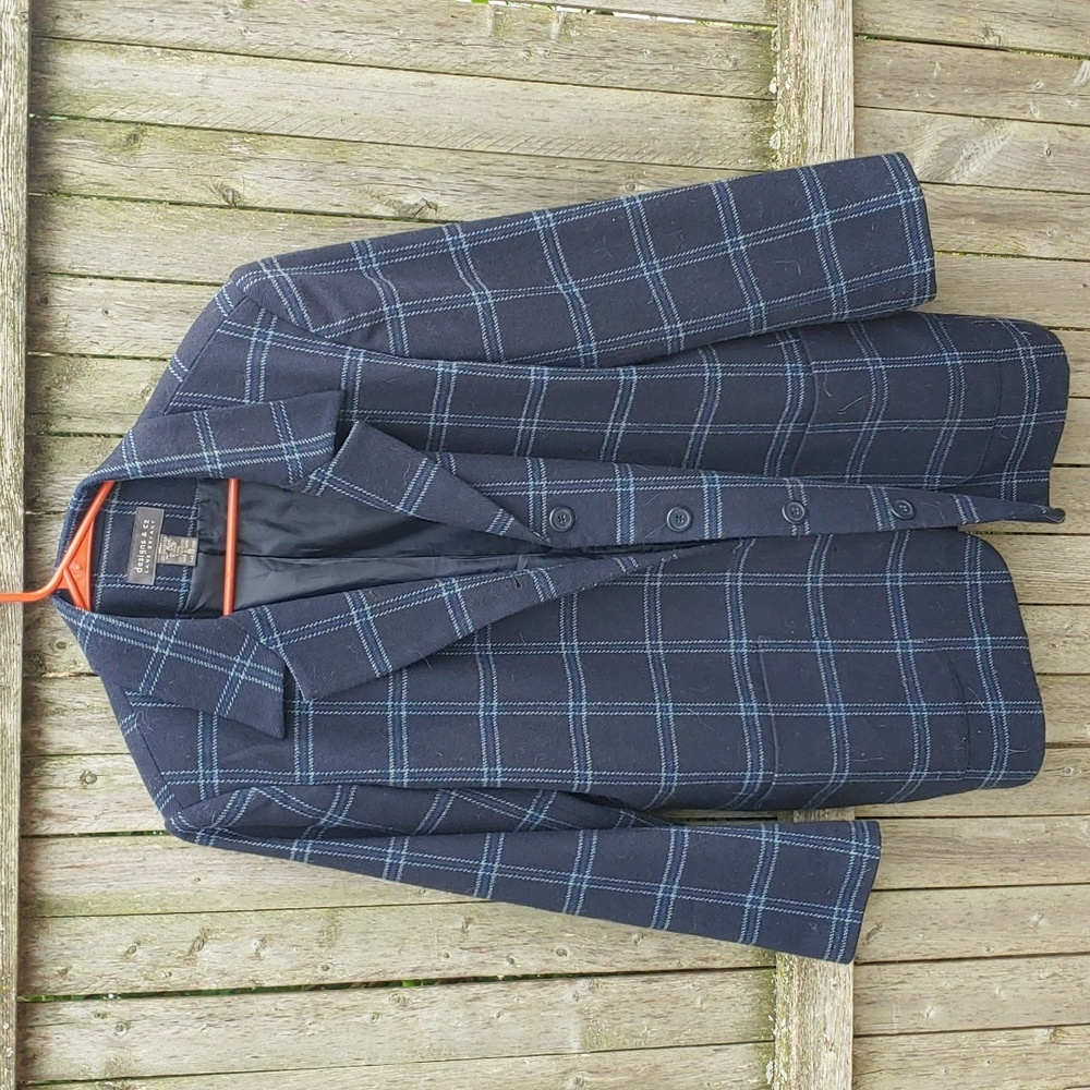 Blue Plaid Blazer
